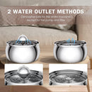 Fuente De Agua Para Gatos Y Perros Acero